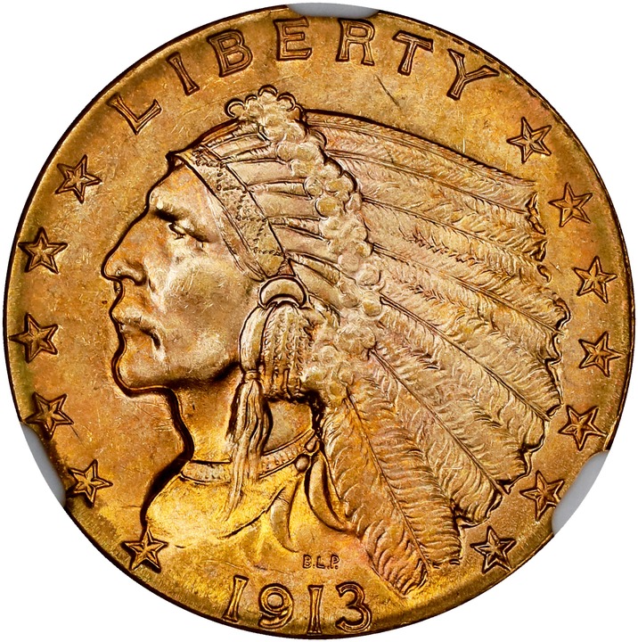 1913 $2 1/2 MS thumbnail 12