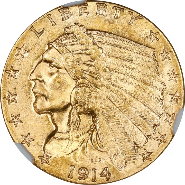1914 $2 1/2 MS thumbnail 9