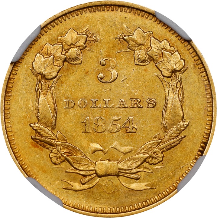 1854-O $3 MS61 thumbnail 2
