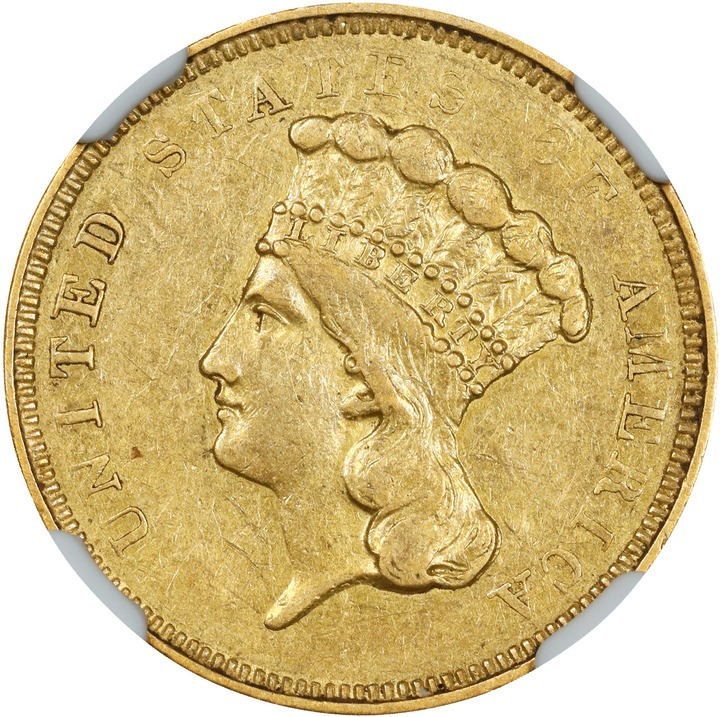 Image for 1854-O $3 AU50