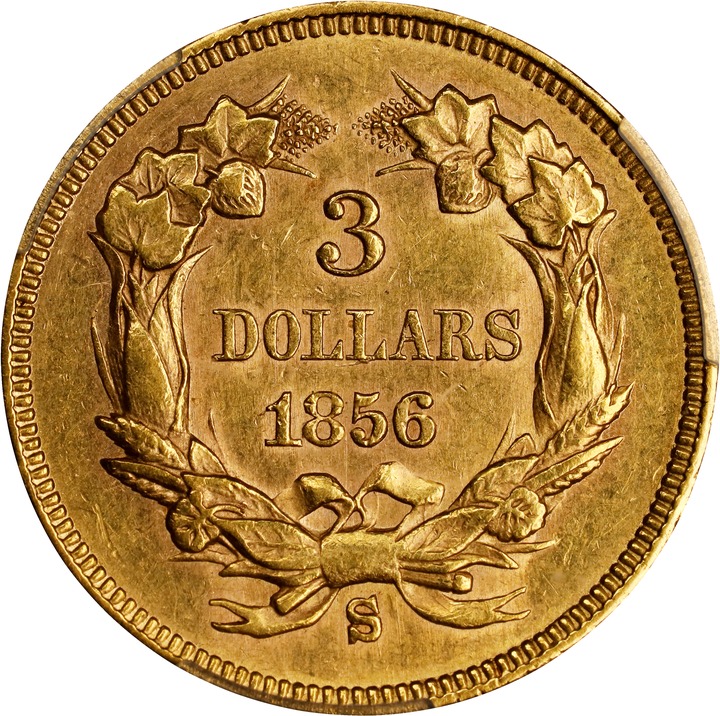 1856-S $3 MS61 thumbnail 9