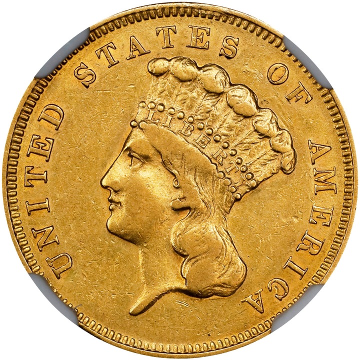 Image for 1856-S $3 XF45