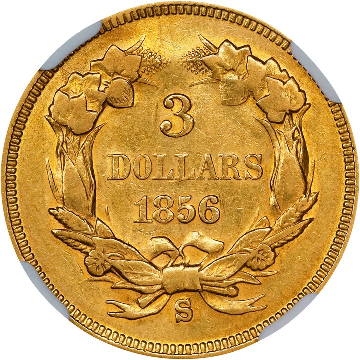1856-S $3 XF45 thumbnail 2