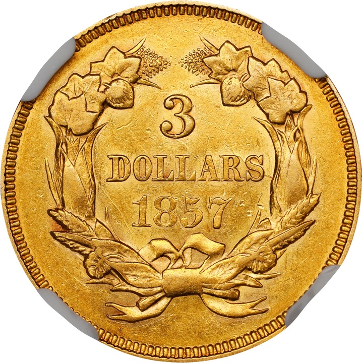 Three Dollar Gold Princess $3  1854-1889 [Type] MS68 CAC thumbnail 24