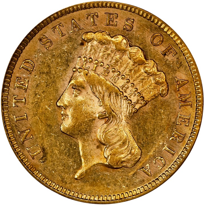 1860 $3 MS65 thumbnail 20