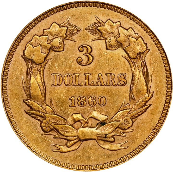 1860 $3 MS65 thumbnail 23