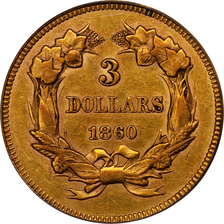 1860 $3 MS65 thumbnail 25