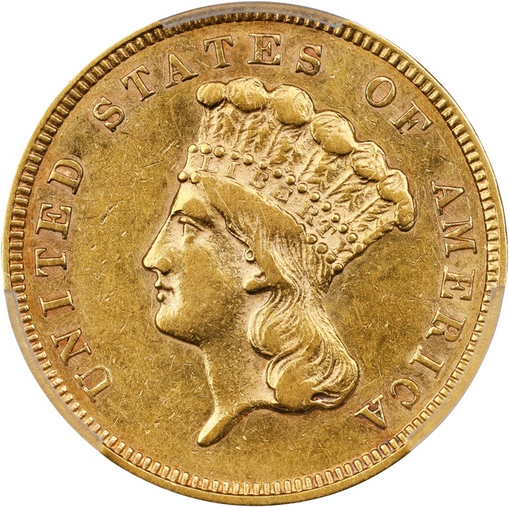 Image for 1860 $3 AU50