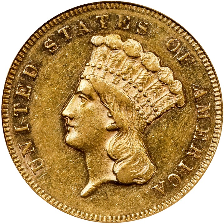 Image for 1861 $3 AU58
