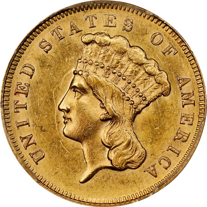 1863 $3 AU55 thumbnail 18