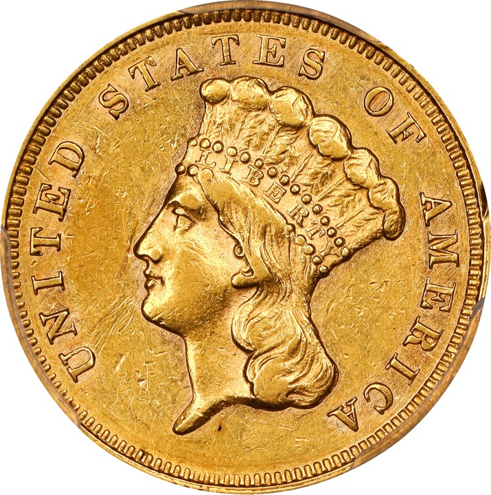 Image for 1865 $3 AU55