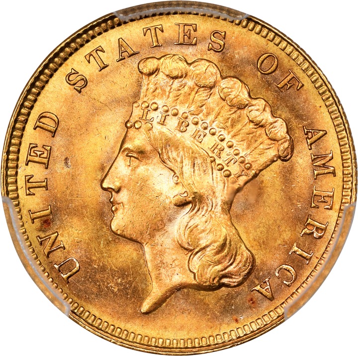 Image for 1879 $3 MS65 CAC