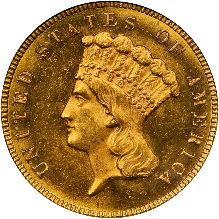 Image for 1879 $3 MS63 CAC