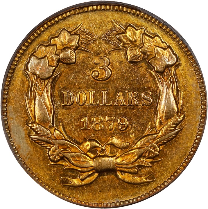 1879 $3 VF20 CAC thumbnail 25