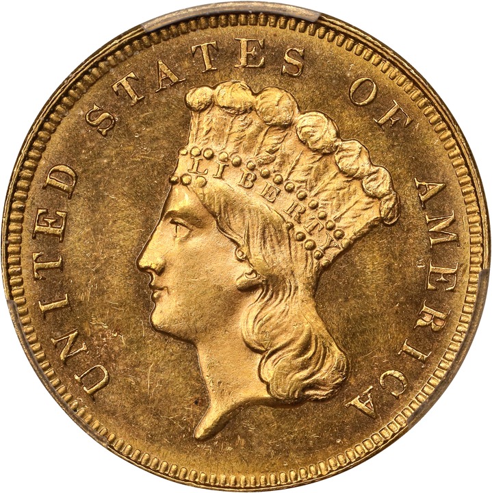 1880 $3 MS67 CAC thumbnail 14
