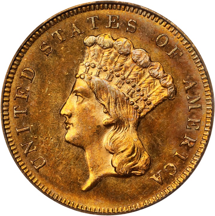 1880 $3 MS67 CAC thumbnail 12