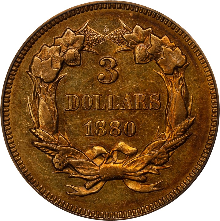 1880 $3 VF20 CAC thumbnail 10