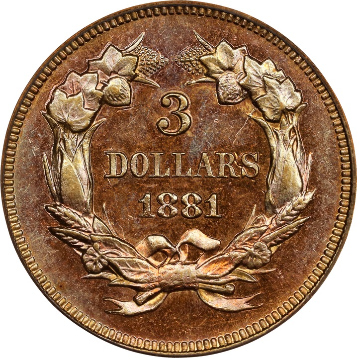 1881 $3 MS61 thumbnail 2