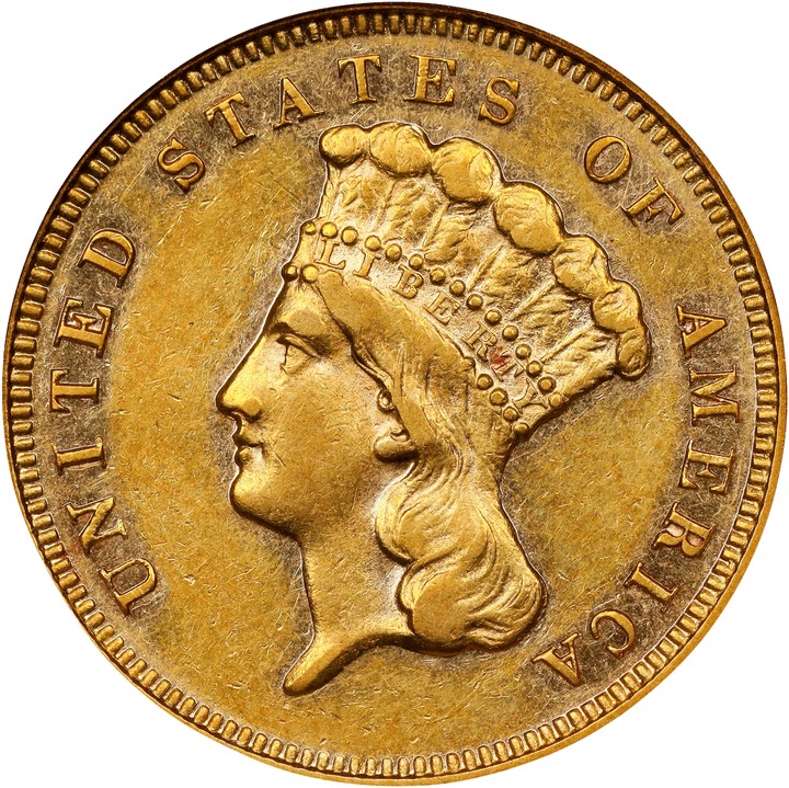 1881 $3 AU55 thumbnail 2