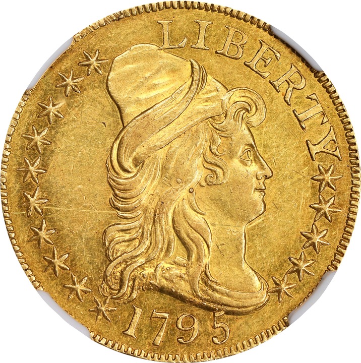 Image for Draped Bust Half Eagle $5  Small Eagle, 1795-1798 [Type] MS61