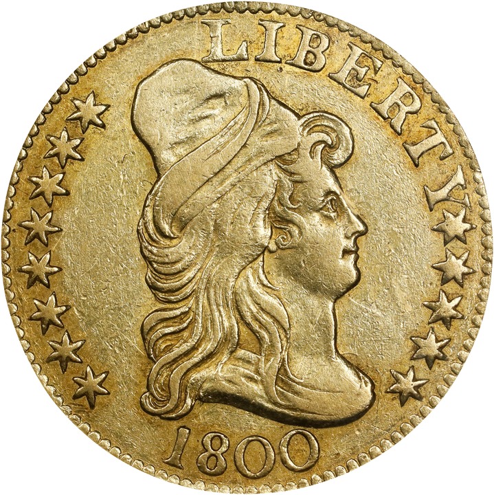 Image for Draped Bust Half Eagle $5  Large Eagle, 1795-1807 [Type] AU50