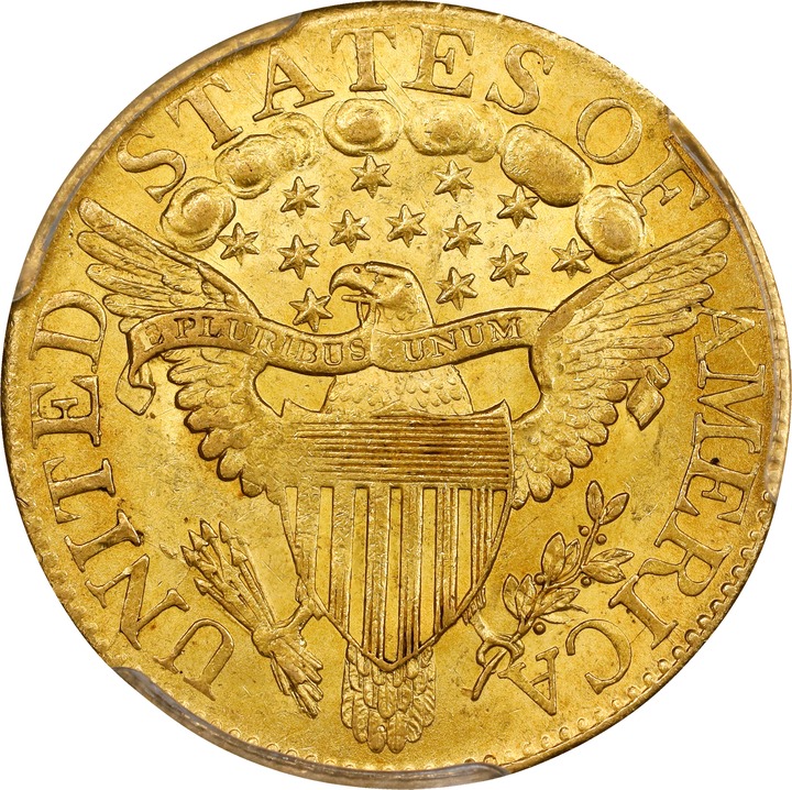 1806 $5  Knob 6, 7x6 Stars MS62 CAC thumbnail 10