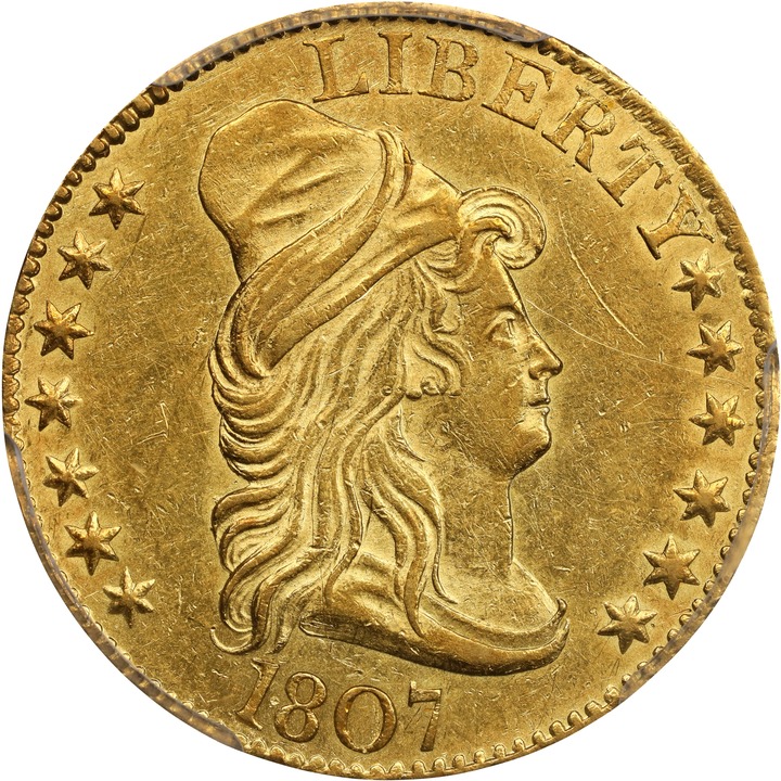 1807 $5  Draped Bust XF45 CAC thumbnail 8