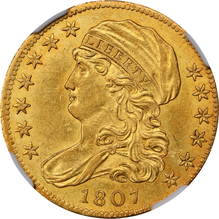 1807 $5  Capped Bust, Left MS thumbnail 5