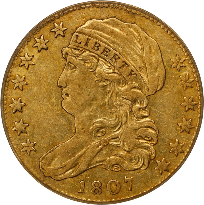 1807 $5  Capped Bust, Left MS thumbnail 6