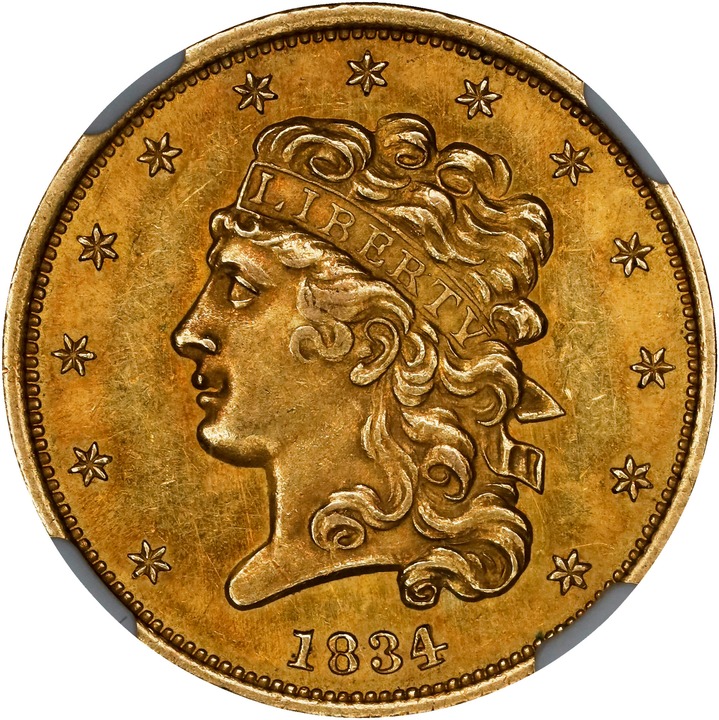 1834 $5  Classic Head, Plain 4 MS thumbnail 14