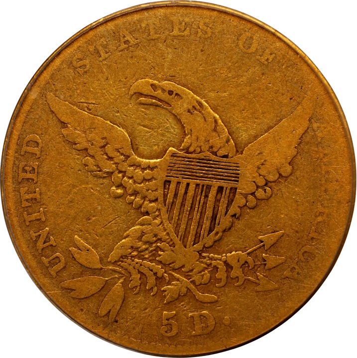 1834 $5  Classic Head, Crosslet 4 MS thumbnail 12