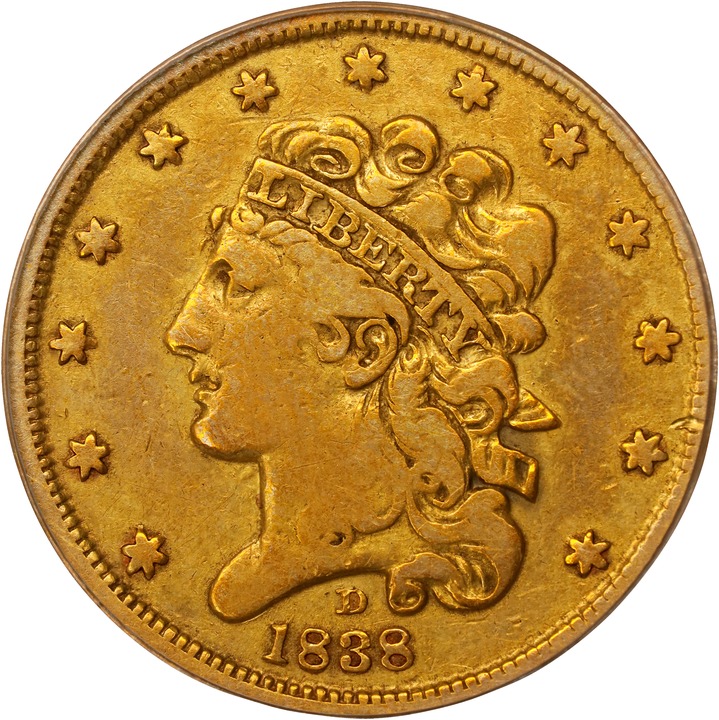 1838-D $5  MS thumbnail 3