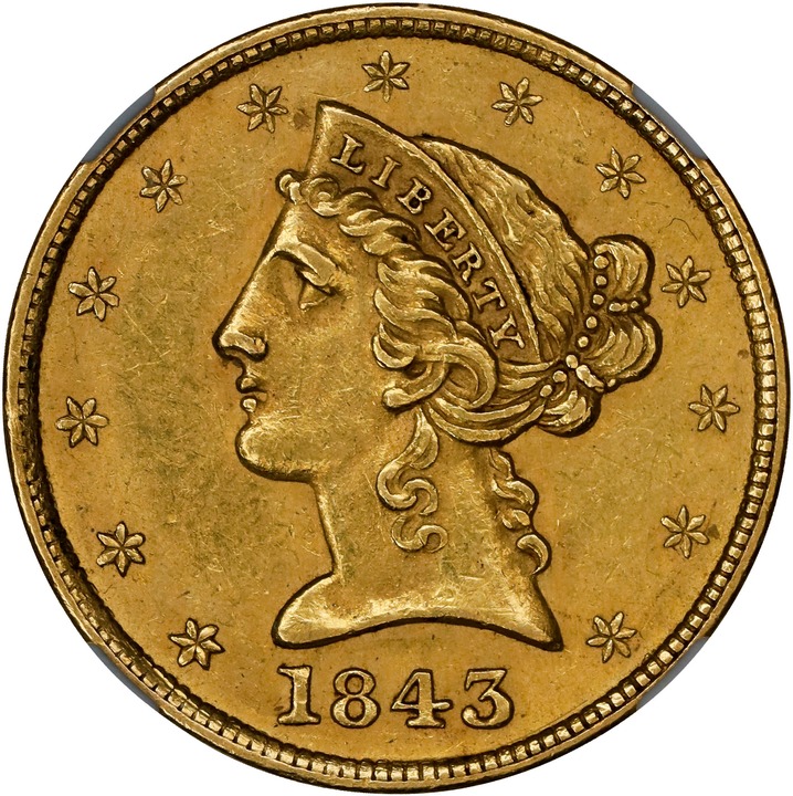1843 $5  MS thumbnail 4