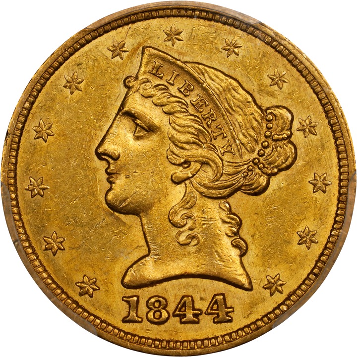 1844 $5  MS thumbnail 2