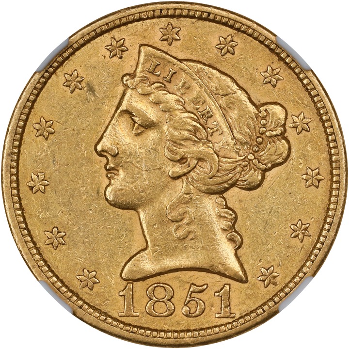 1851 $5  MS thumbnail 3
