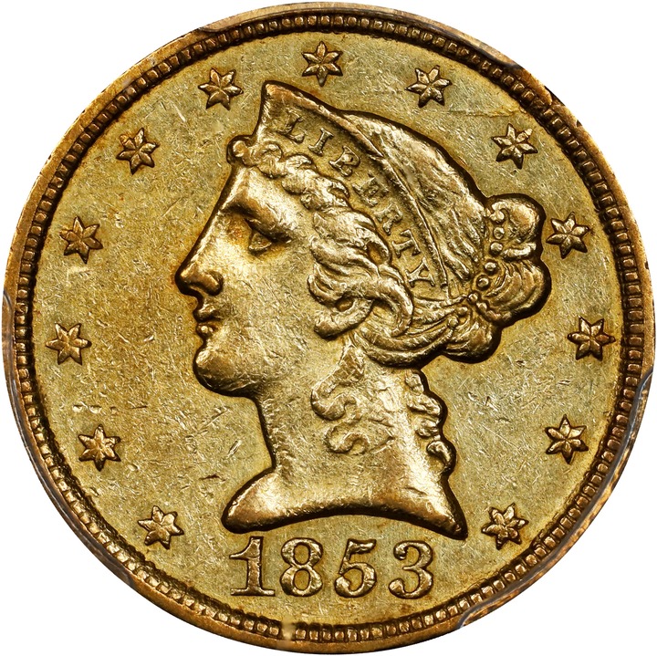 1853-C $5  MS thumbnail 2