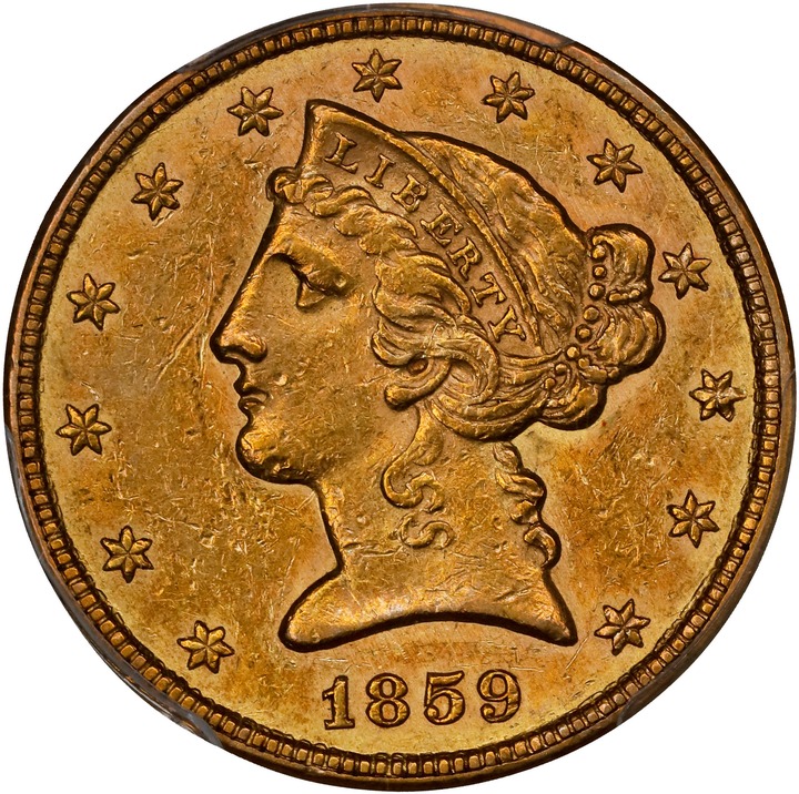 1859 $5  MS thumbnail 3