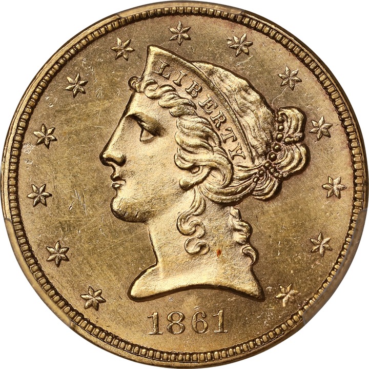1861 $5  MS thumbnail 5