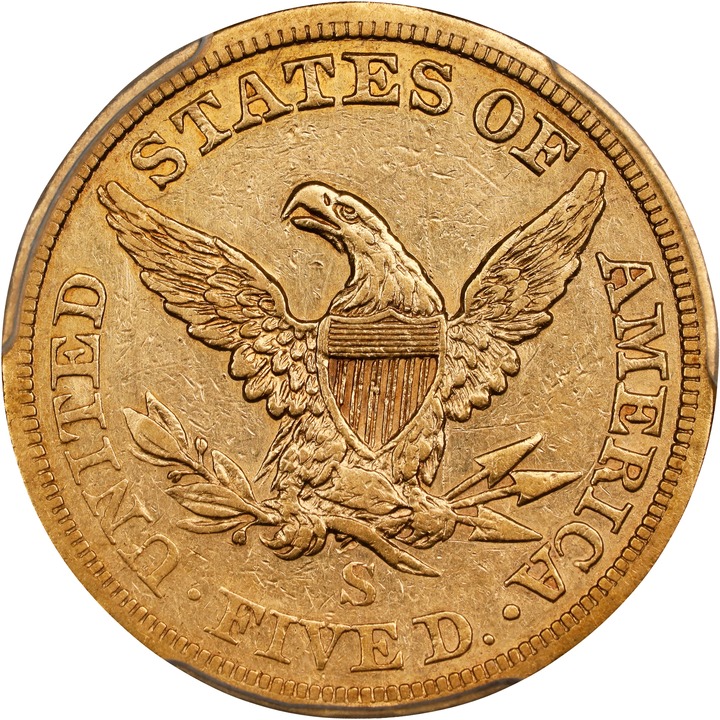 1863-S $5  MS thumbnail 5