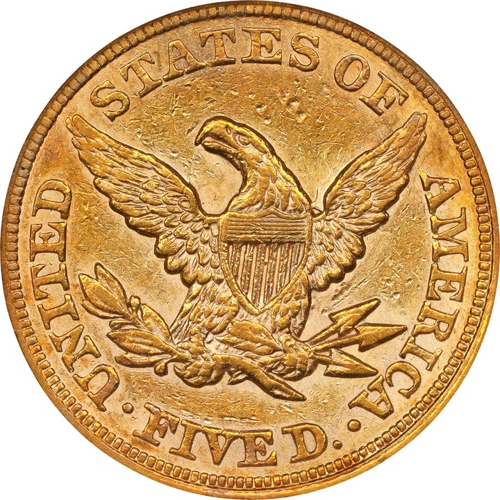 1864 $5  MS thumbnail 12