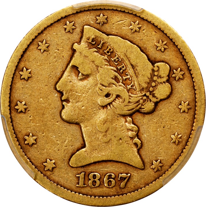 1867 $5  MS thumbnail 4