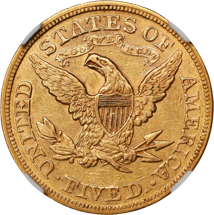 1868 $5  MS thumbnail 10