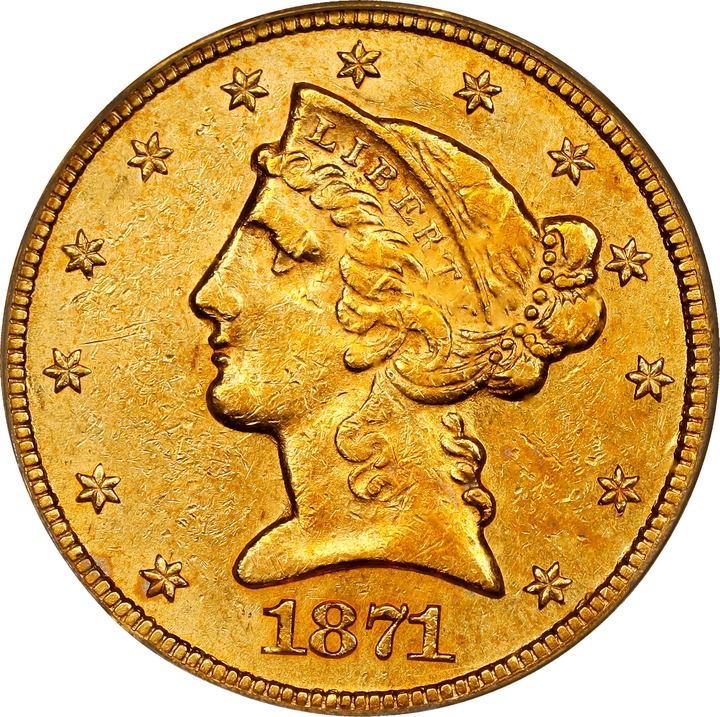1871-CC $5  MS thumbnail 3