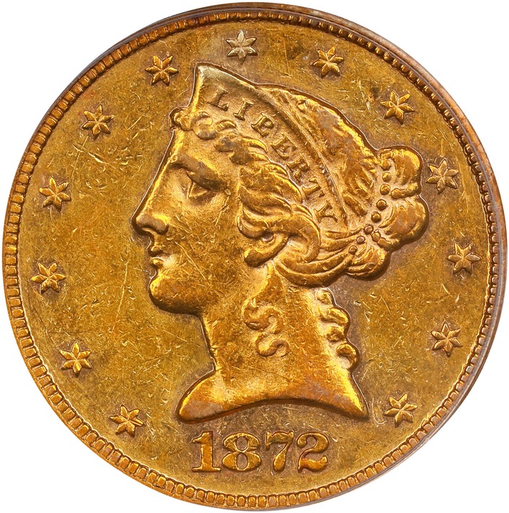 1872 $5  MS thumbnail 2