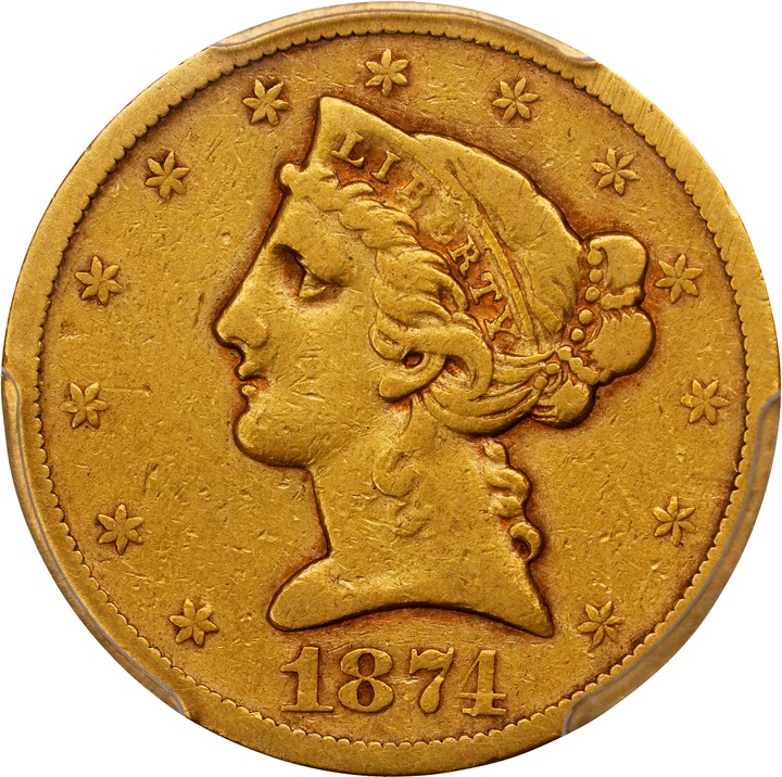 1874 $5  MS thumbnail 3