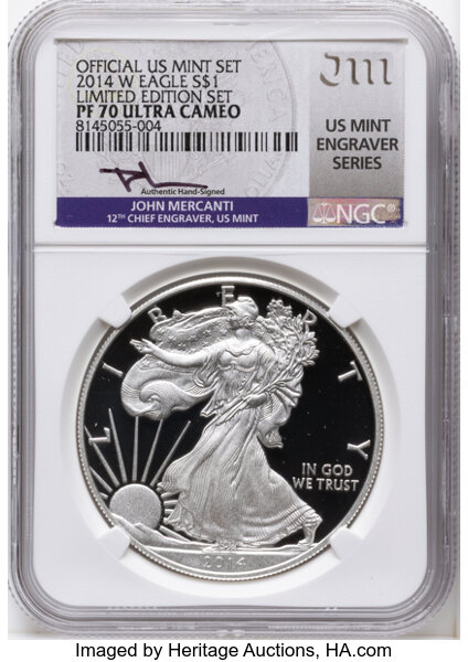 2014-W $1  Silver Eagle PR DCAM thumbnail 3