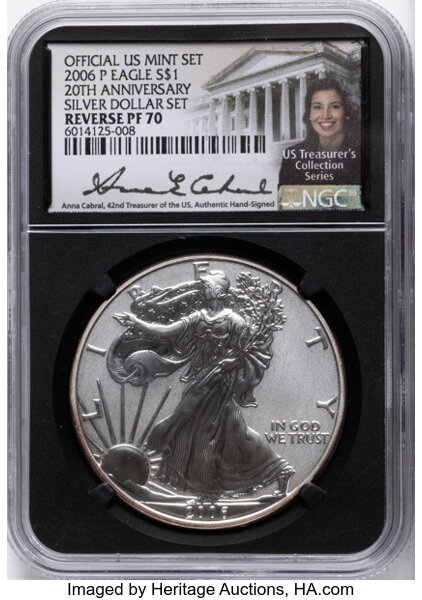 2006-P $1  Silver Eagle, Reverse Proof PR thumbnail 4