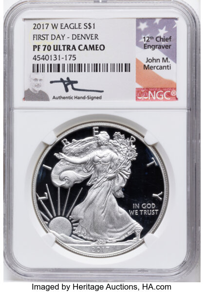 2017-W $1  Silver Eagle PR DCAM thumbnail 4