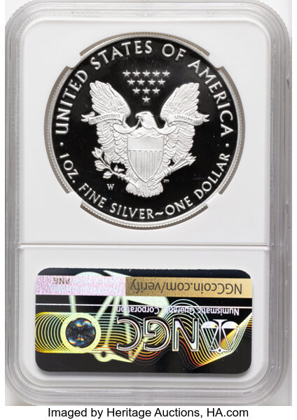 2021-W $1  Silver Eagle, Type 1 PR DCAM OGP thumbnail 4