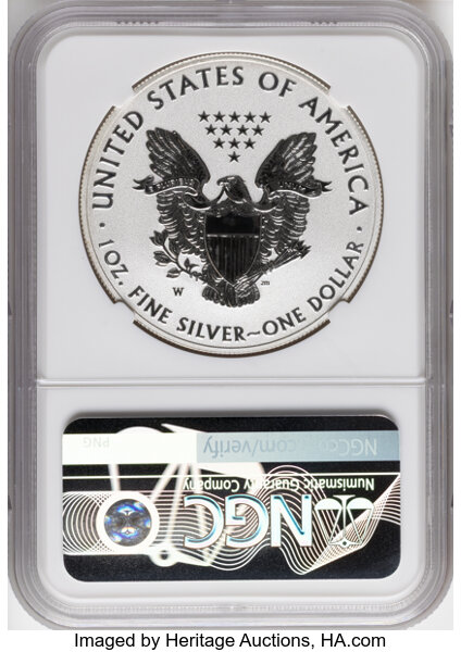 2021-W $1  Silver Eagle, Type 1 PR DCAM OGP thumbnail 16